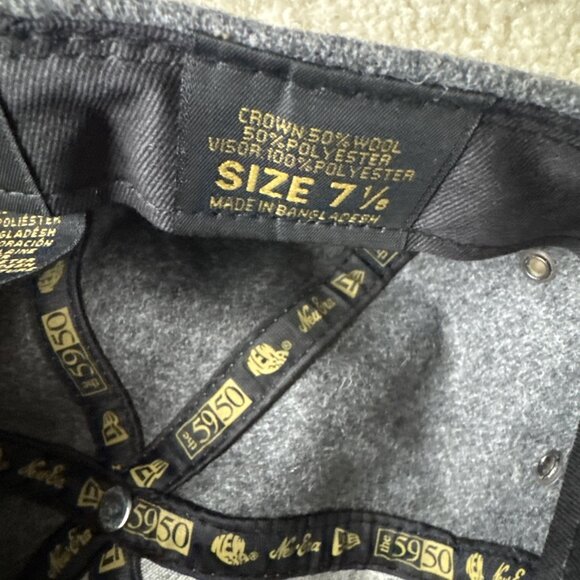 New Era Cap Heather Gray Retro Crown 59FIFTY Fitted Cap - Picture 4 of 6